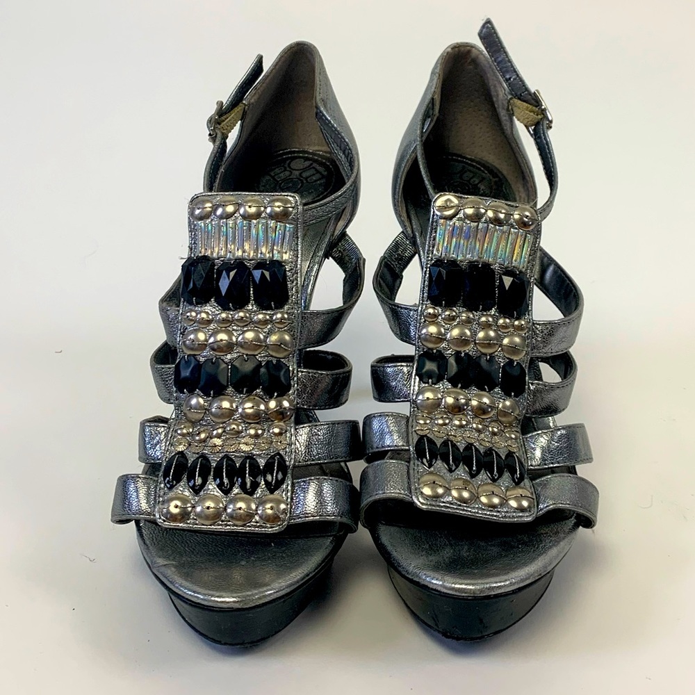 BCBG Platform Pump Strappy Sandals
